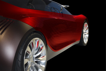 sports car side view