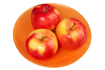 red and fresh apples