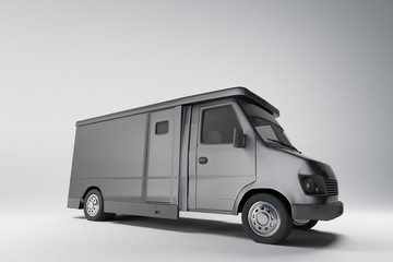 Fototapeta premium minitruck silver perfil2