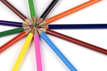 Naklejka premium colored pencil
