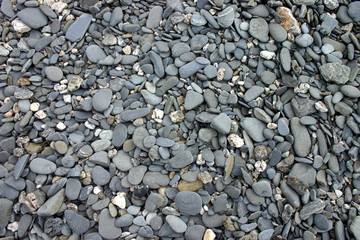 grey beach stones background