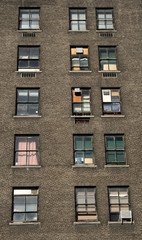 Naklejka premium three rows of windows
