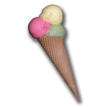 eis auf weiss mit schatten