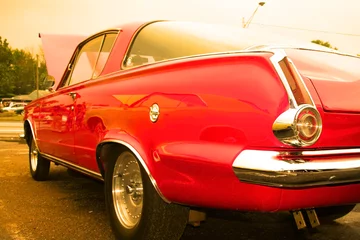Gordijnen rode Amerikaanse muscle car © SNEHIT PHOTO