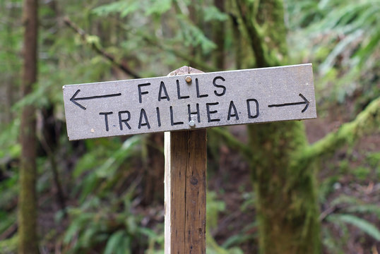 trailhead sign.