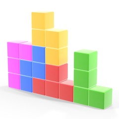 Obraz premium classic tetris game