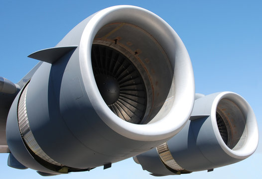 two giant jet engines