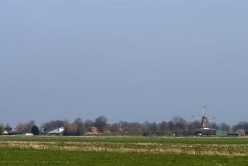 landscape with windmill