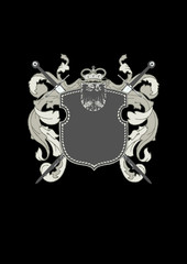 Obraz premium heraldic shield