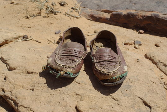 mocassins usag&eacute;s