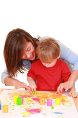 Fototapeta premium finger painting