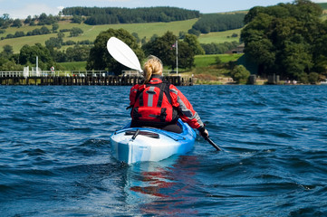 kayaking on lake windermere