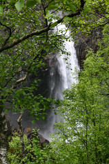 Obraz na płótnie Canvas secluded waterfall in Norwegian forest