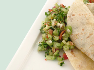 cucumber and alfalfa tortilla