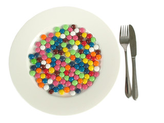 plate of candy