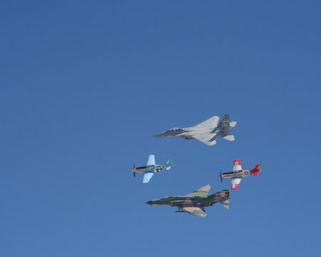 warbirds in formation
