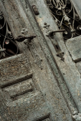 weatherbeaten old door