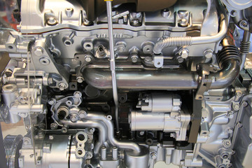 a part of new internal combustion engine by side