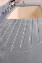 solid surface countertop with sink abstract