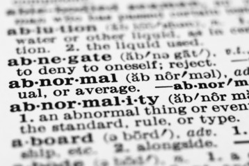 dictionary definition  - abnormal
