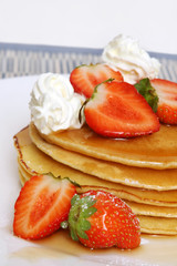 strawberry pancakes
