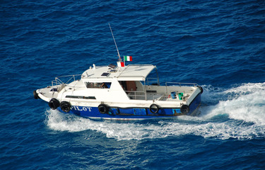 Fototapeta premium harbor pilot boat