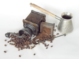 coffe,mill and casserole