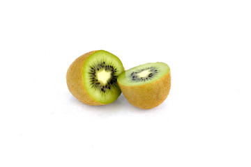 kiwi fruit cut in halves