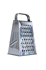 isolated stainless grater on white background
