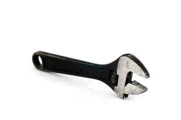 monkey wrench on white