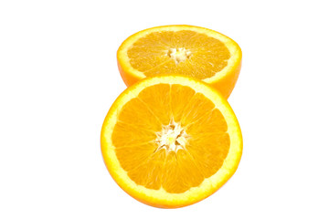 orange cut in halves