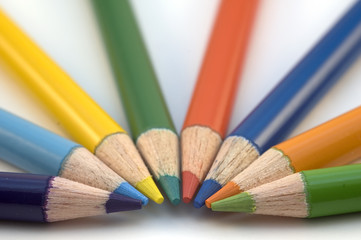 Naklejka premium pencil crayons