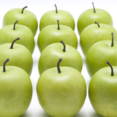 lots of crispy green apples