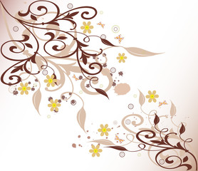 floral background illustration