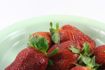 strawberry plate
