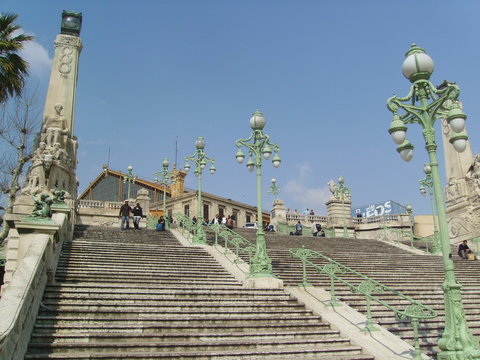 escalier gare st charles