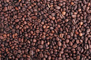 grains of coffee.
