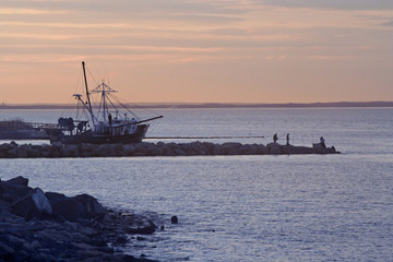 early evening fishing