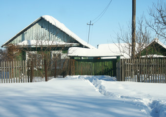 the rural house.