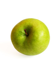 apple on a white