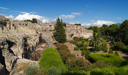 Fototapeta na wymiar Pompei, ruiny z erupcji wulkanu