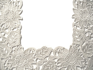 white lace background