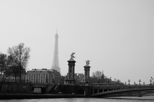 eiffel tower from the siene