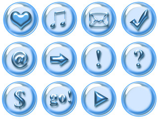 web button,at symbol