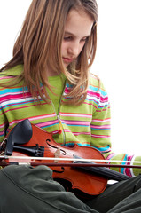 girl and a violin