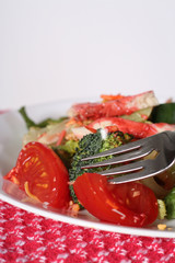 salad for dinner