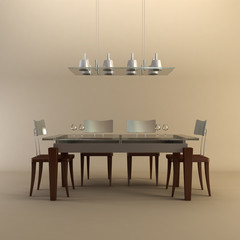 design of the dining room