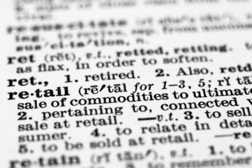 dictionary definition- retail