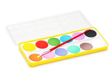 Fototapeta premium painter's palette isolated on the white background