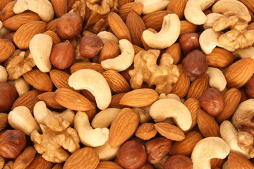 assorted nuts (almonds, filberts, walnuts, cashews